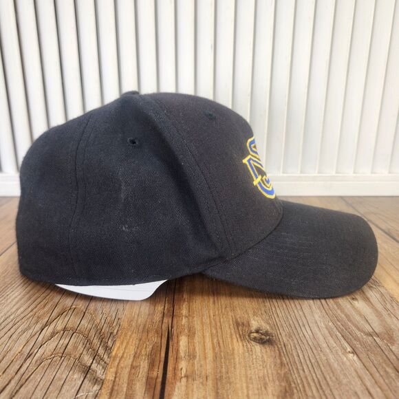 VTG MSU Montana State Bobcats Richardson Pro Model Wool Size 7.5 Hat Cap Black - Picture 4 of 11